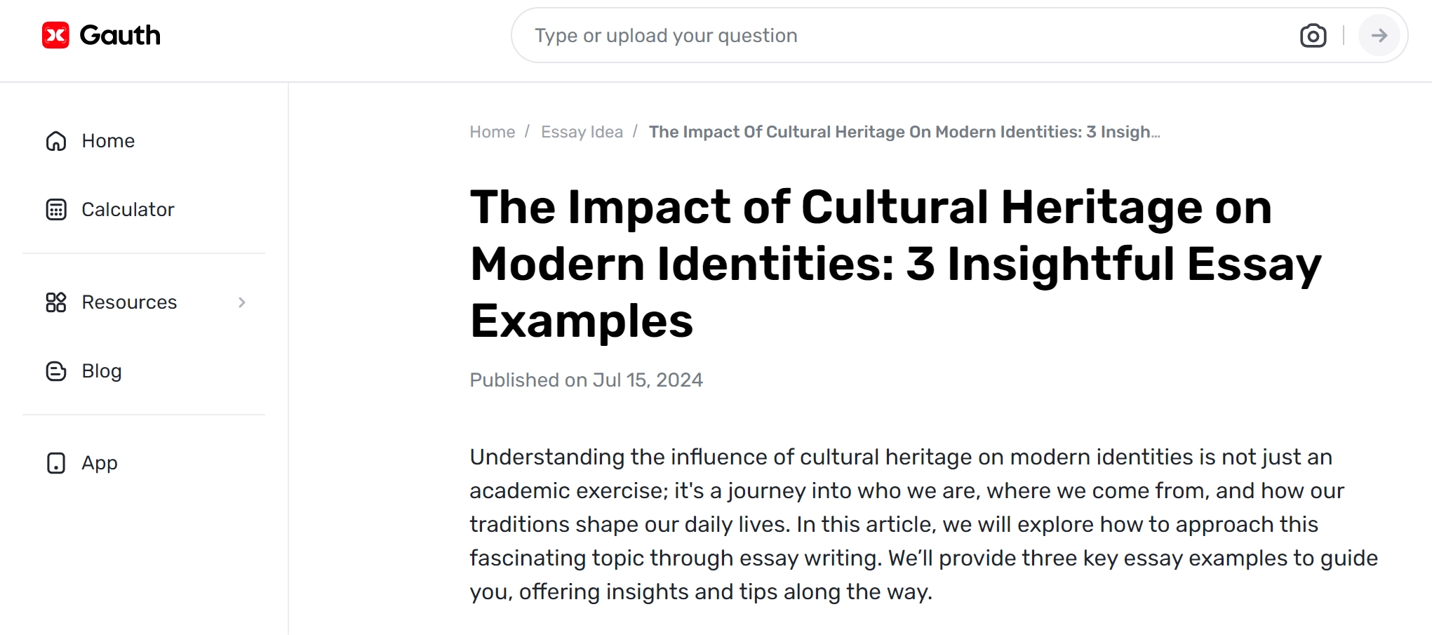 How Noteworthy is the Effect of Cultural Heritage on Modern Identities?